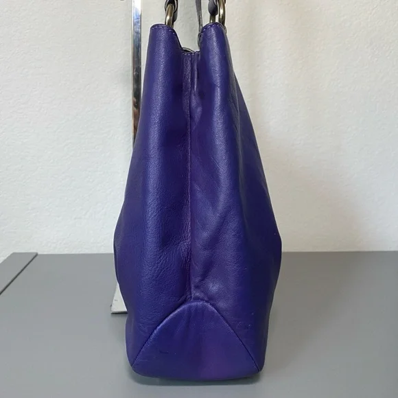 Coach Purple Leather Soho East West Shoulder bag - Picture 5 of 12